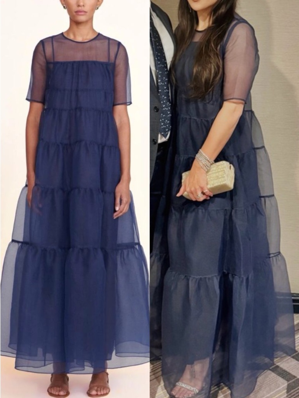 STAUD Hyacinth Organza Maxi Dress - NWT NEW